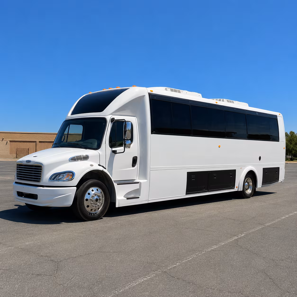 Passenger watching the Henderson scenery during a regional party bus road trip
