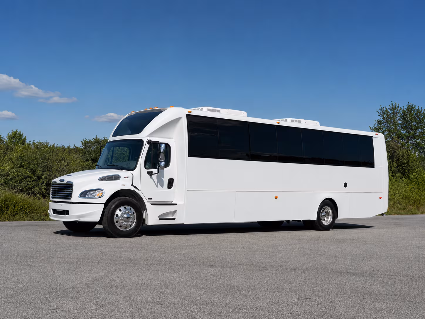 Passenger seating aboard a party bus rental serving Henderson