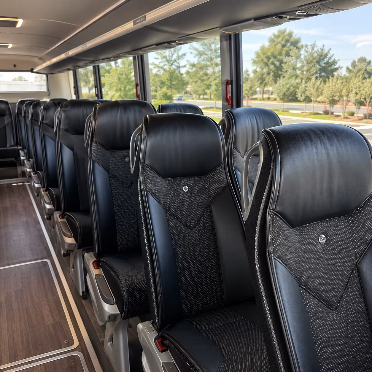 Henderson School Event Transportation party bus exterior