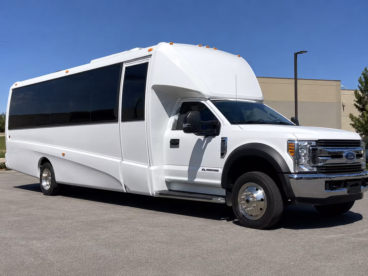 Henderson School Event Transportation party bus exterior