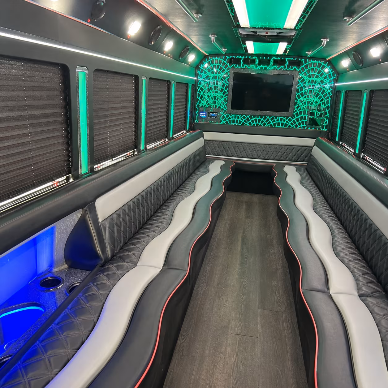 Henderson Wedding Transportation party bus exterior